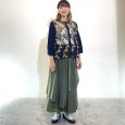 画像15: 刺繍入り　チュールレース　クルーカーデ (15)
