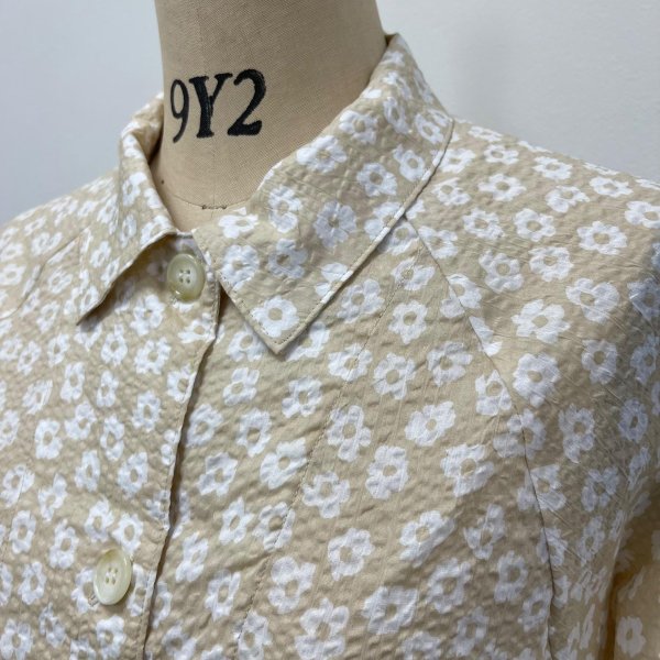 画像9: 小花プリントラグランシャツ (9)