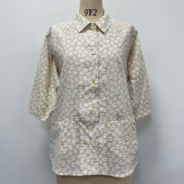 画像7: 小花プリントラグランシャツ (7)