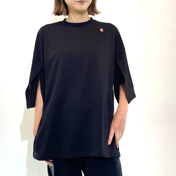 画像1: フロントアップ　袖スリットＢIGドライＴシャツ (1)