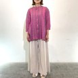 画像3: シャーリング刺繍バンドカラーシャツ (3)