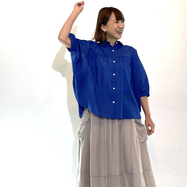 画像2: シアーストライプドビー　オーバルシャツ (2)