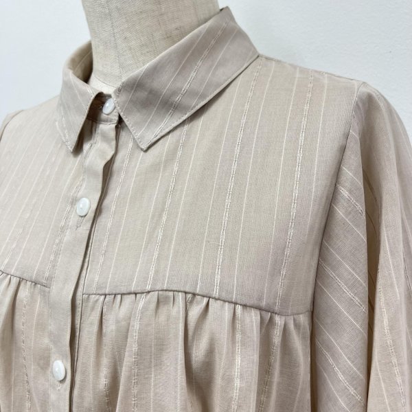 画像15: シアーストライプドビー　オーバルシャツ (15)