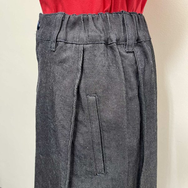 画像7: ストレッチデニム　箱スカート (7)