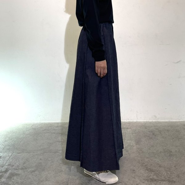 画像2: ストレッチデニム　箱スカート (2)