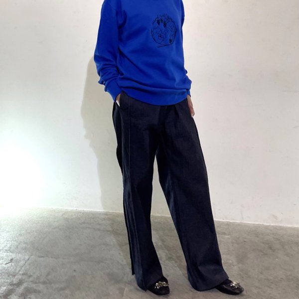 画像3: ストレッチデニム　箱ロングパンツ (3)