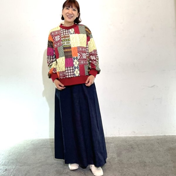 画像5: ストレッチデニム　箱スカート (5)