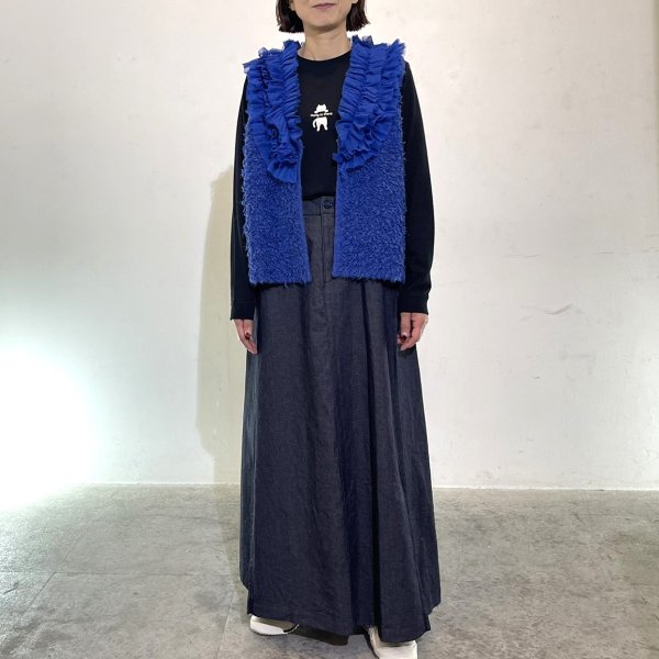 画像4: ストレッチデニム　箱スカート (4)