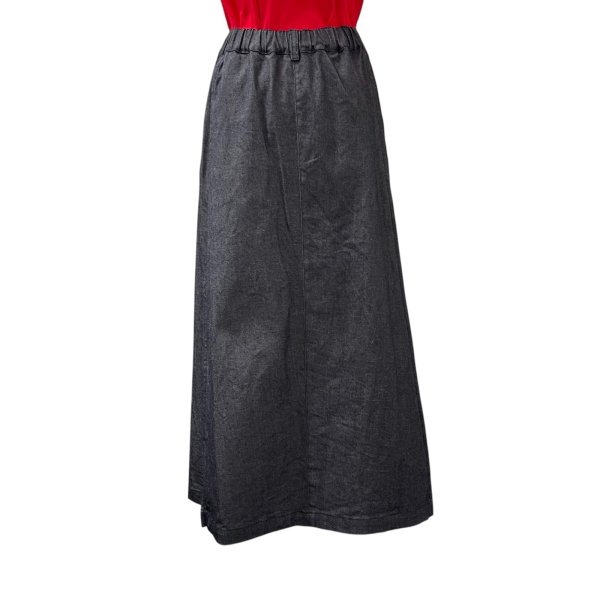 画像8: ストレッチデニム　箱スカート (8)