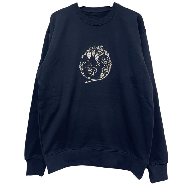 画像8: 猫とブドウ　BIG トレーナー (8)