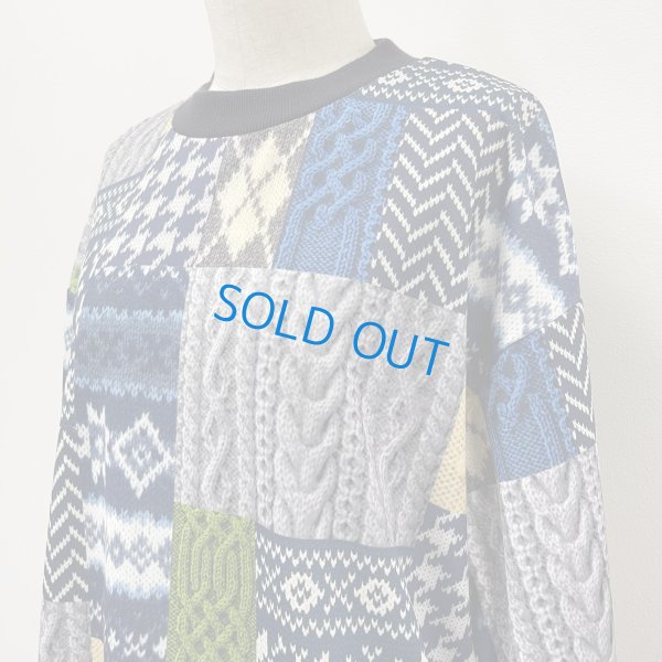 画像6: パッチワーク柄　トレーナー (6)