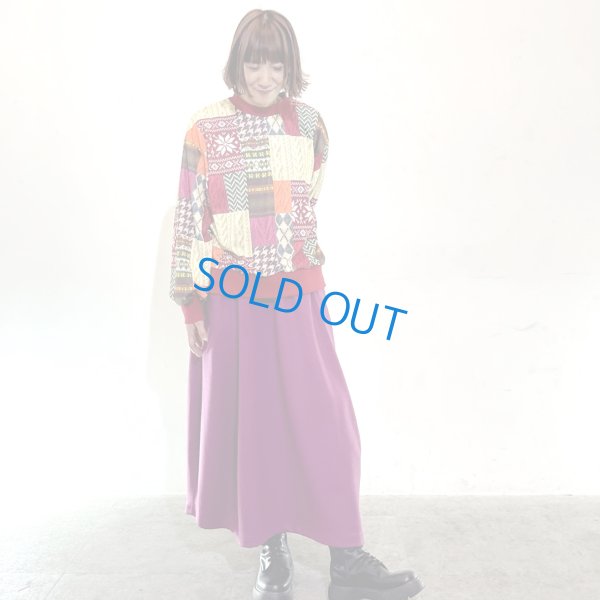 画像10: パッチワーク柄　トレーナー (10)