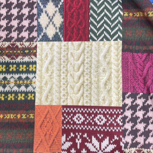 画像15: パッチワーク柄　トレーナー (15)