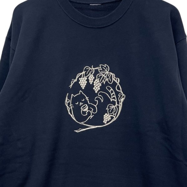 画像6: 猫とブドウ　BIG トレーナー (6)