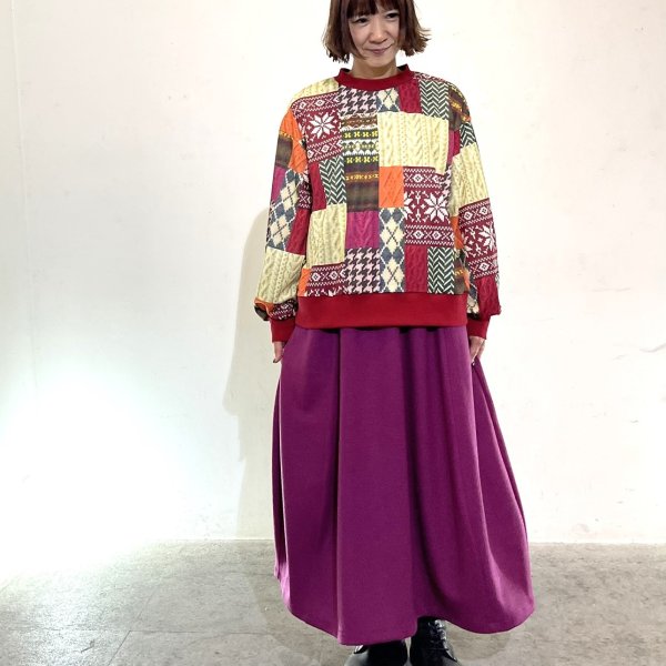 画像5: パッチワーク柄　トレーナー (5)