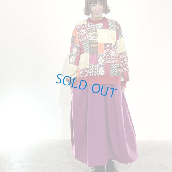 画像11: パッチワーク柄　トレーナー (11)