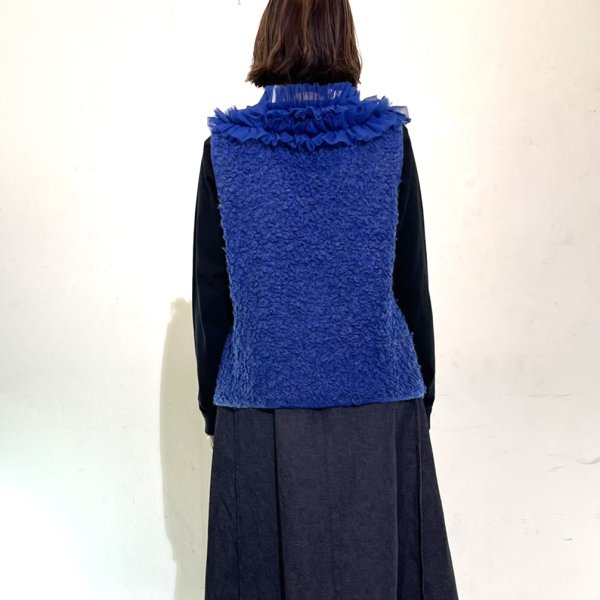 画像3: チュールフリル付き　ニットベスト (3)