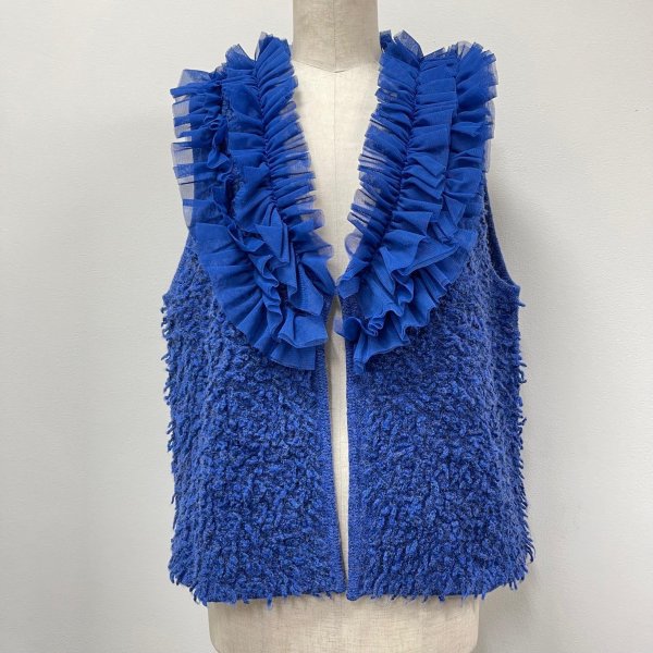 画像10: チュールフリル付き　ニットベスト (10)