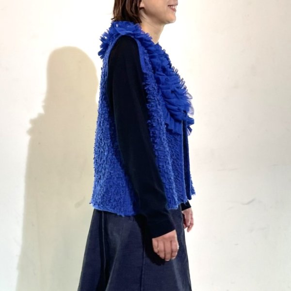 画像4: チュールフリル付き　ニットベスト (4)