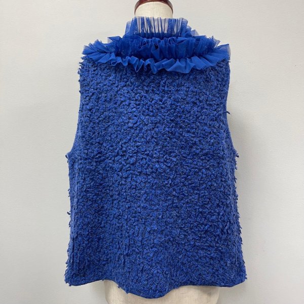 画像12: チュールフリル付き　ニットベスト (12)