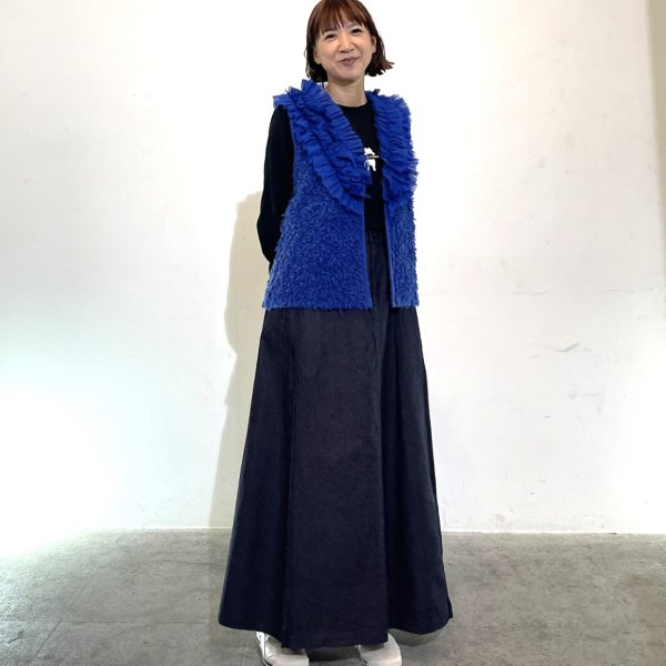 画像6: チュールフリル付き　ニットベスト (6)