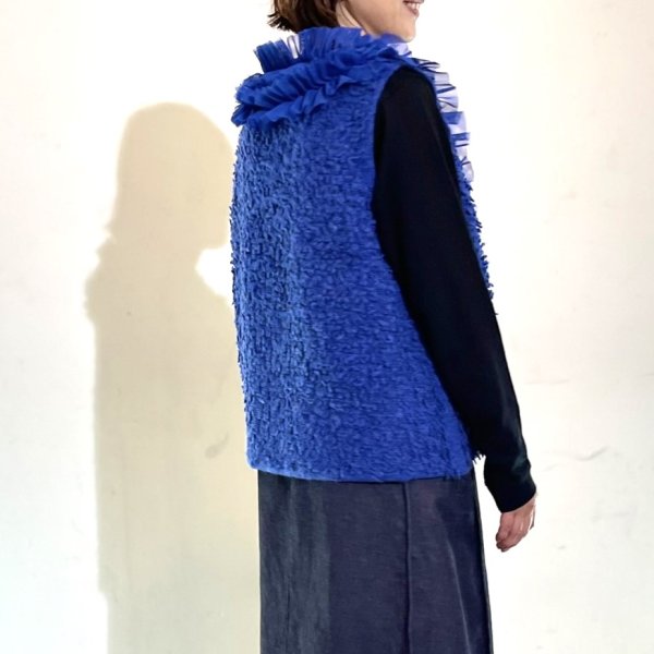 画像5: チュールフリル付き　ニットベスト (5)