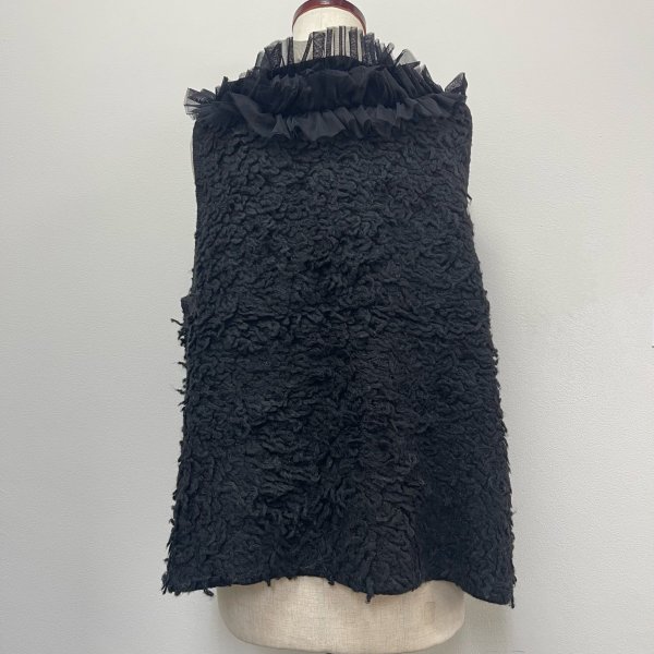 画像17: チュールフリル付き　ニットベスト (17)