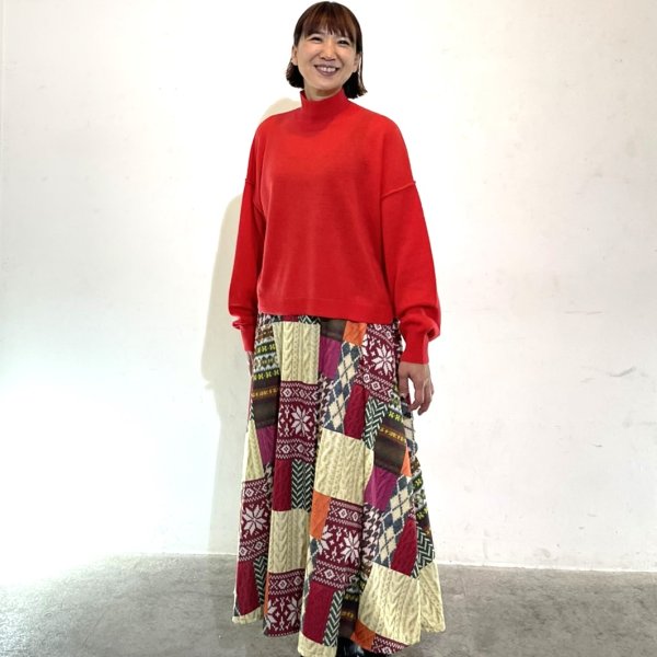 画像10: 中空糸　12G　ハイネックニット (10)