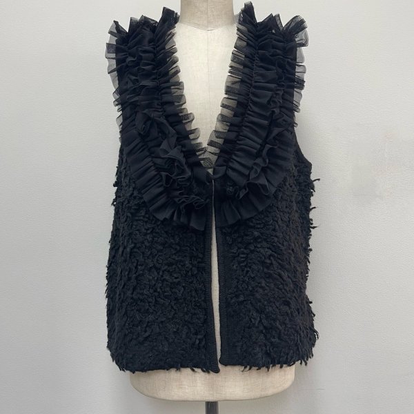 画像15: チュールフリル付き　ニットベスト (15)