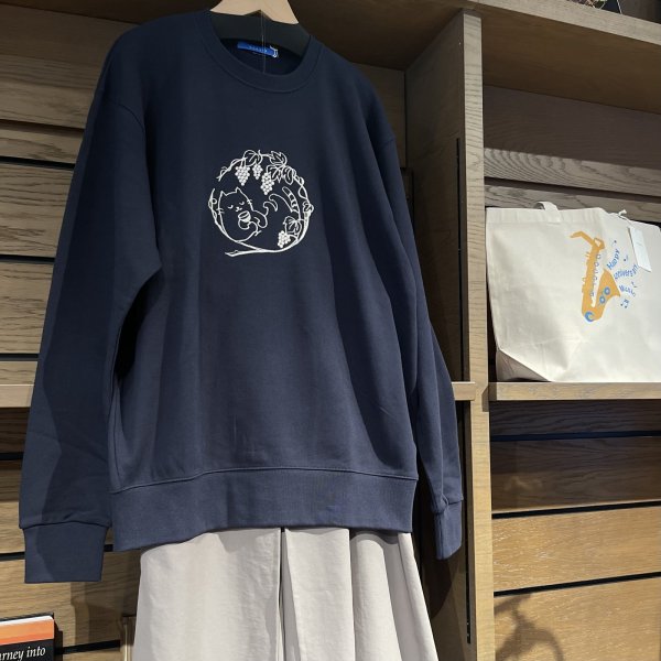 画像7: 猫とブドウ　BIG トレーナー (7)