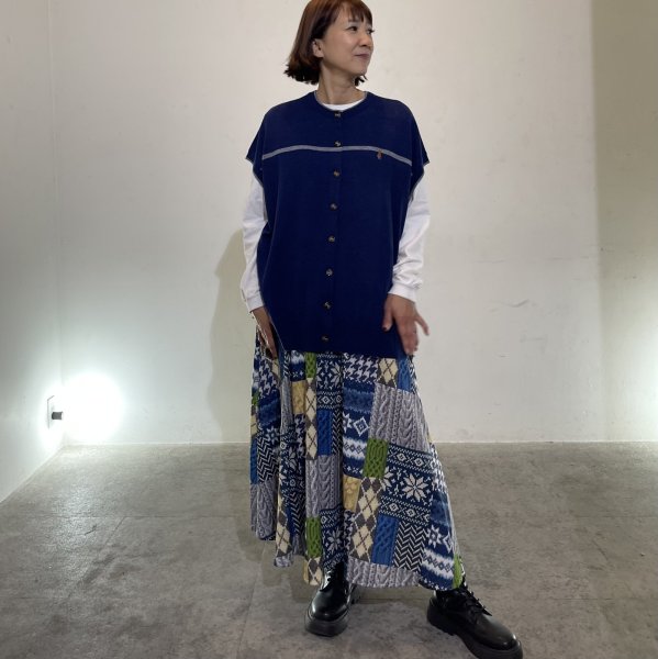 画像3: 猫刺繍　2WAY ベスト (3)