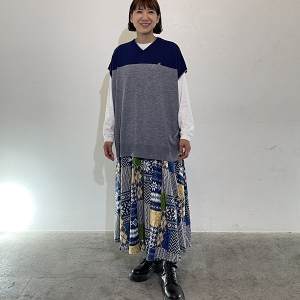 画像4: 猫刺繍　2WAY ベスト (4)