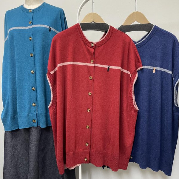 画像18: 猫刺繍　2WAY ベスト (18)