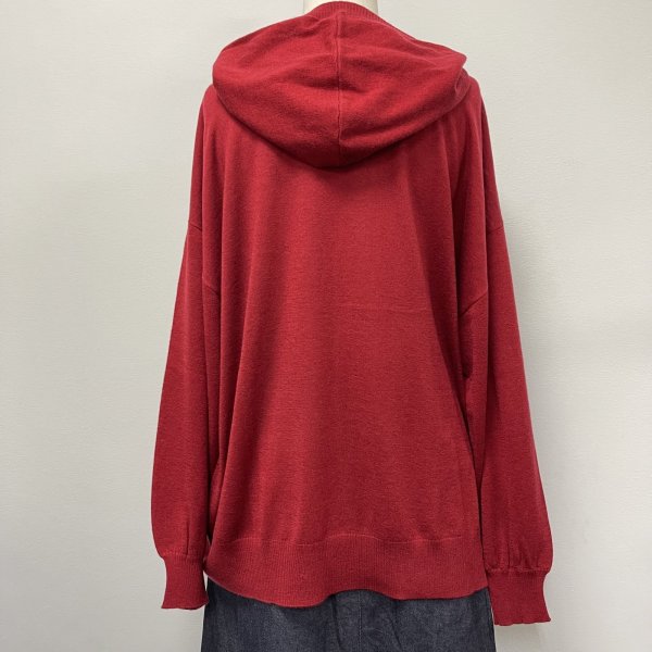 画像6: 猫刺繍入りフード付きプルオーバー (6)