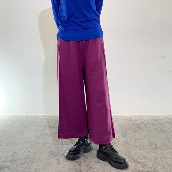 画像1: ウール　ウエストリブ箱パンツ (1)