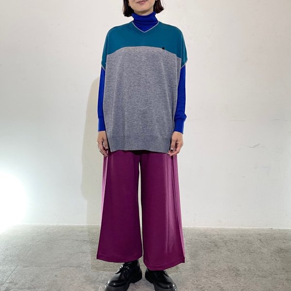 画像3: ウール　ウエストリブ箱パンツ (3)