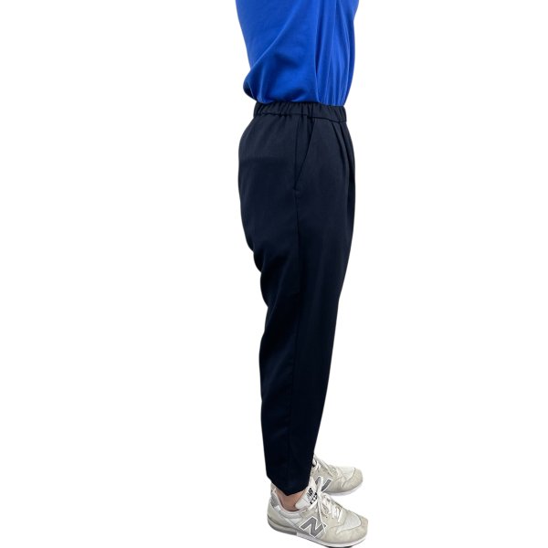 画像2: 洗える　美シルエット　ゆったりペグトップパンツ (2)