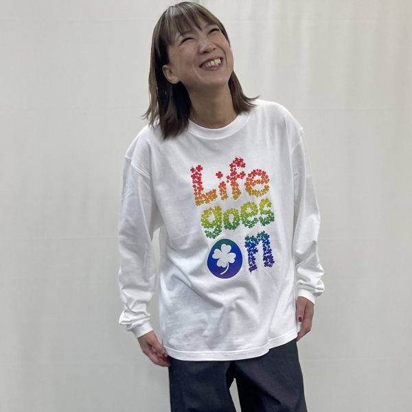画像1: "Life goes on"　BIG ロングスリーブＴシャツ (1)