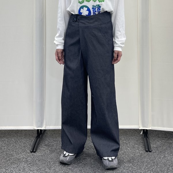画像4: アシンメトリー　デニム　パンツ (4)