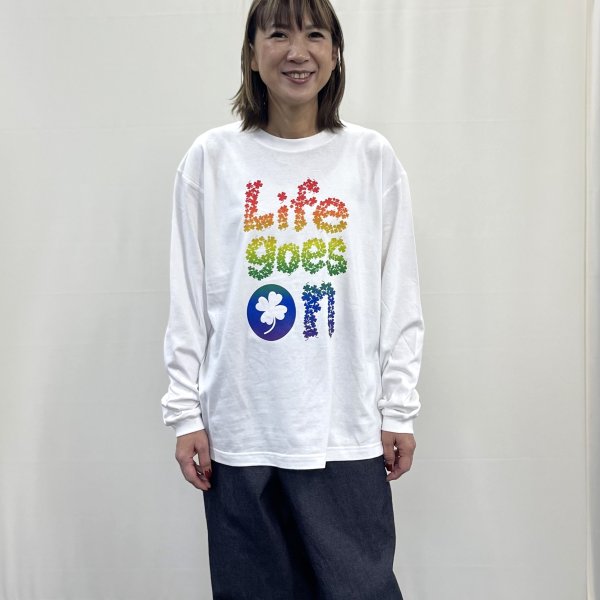 画像2: "Life goes on"　BIG ロングスリーブＴシャツ (2)