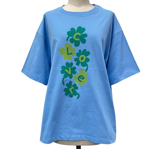 画像11: クローバー　プリント　Ｔシャツ (11)