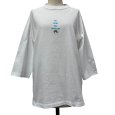 画像4: "no rain no rainbow" 刺繍入り　七分袖　ラグランＴシャツ (4)