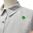 画像9: クローバー刺繡入り　ラウンドシャツ (9)