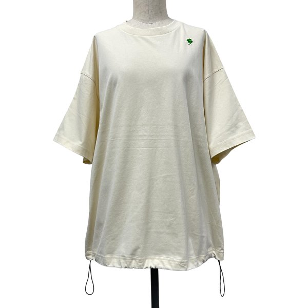 画像6: クローバー刺繍入り　裾ドローストリングス　ＢIGＴシャツ (6)