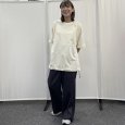 画像5: クローバー刺繍入り　裾ドローストリングス　ＢIGＴシャツ (5)