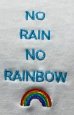 画像5: "no rain no rainbow" 刺繍入り　七分袖　ラグランＴシャツ (5)