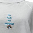 画像6: "no rain no rainbow" 刺繍入り　七分袖　ラグランＴシャツ (6)