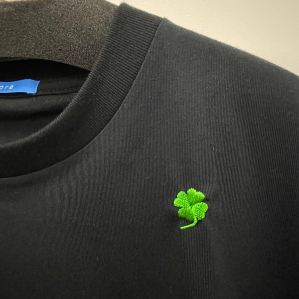 画像13: クローバー刺繍入り　裾ドローストリングス　ＢIGＴシャツ (13)