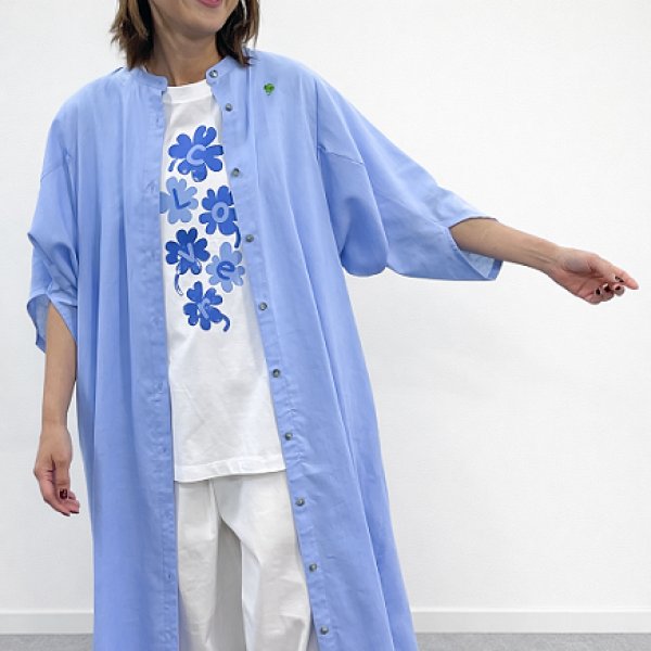 画像5: デザイン　スリーブ　クローバー刺繍入り (5)