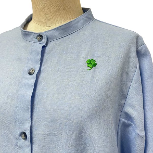 画像7: デザイン　スリーブ　クローバー刺繍入り (7)